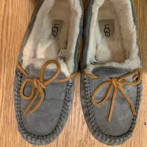 UGG DAKOTA Wool-Linked Suede Slipper